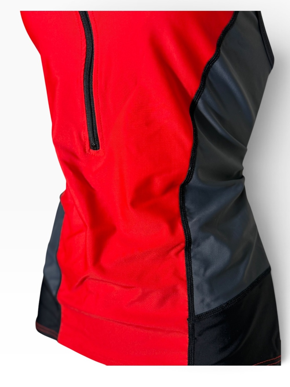 TYR Women’s Competitor Triathlon Tank Top Red Black Gray Size Medium - Picture 4 of 9